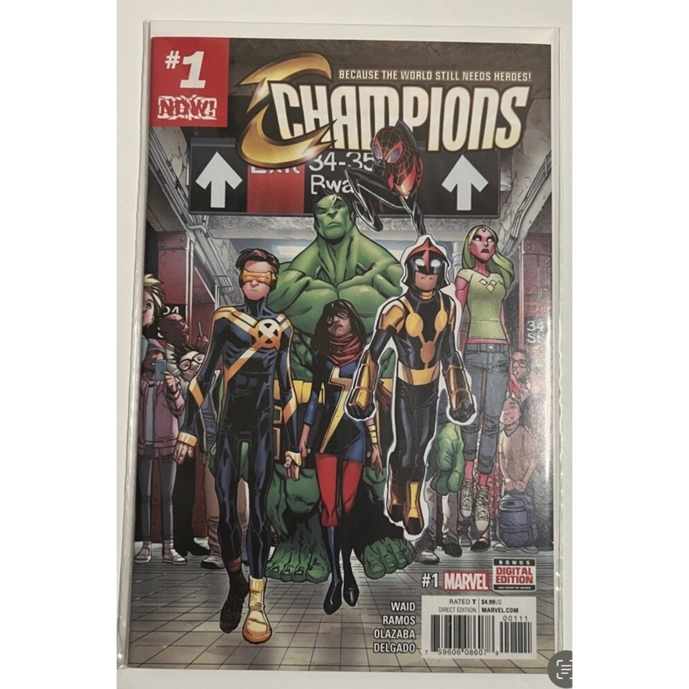 Champions #1 1st Team Appearance & Origin 1st Print Ramos (Marvel 2016)